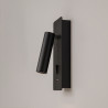 Kinkiet aluminiowy czarny C041WL-L3B3K z serii Mirax - Lampy Maytoni
