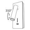 Kinkiet aluminiowy biały C041WL-L3W3K z serii Mirax - Lampy Maytoni