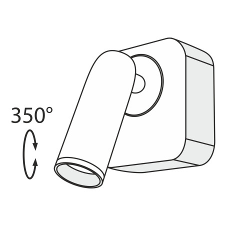Kinkiet aluminiowy biały C039WL-L3W3K z serii Mirax - Lampy Maytoni