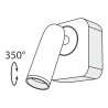 Kinkiet aluminiowy biały C039WL-L3W3K z serii Mirax - Lampy Maytoni