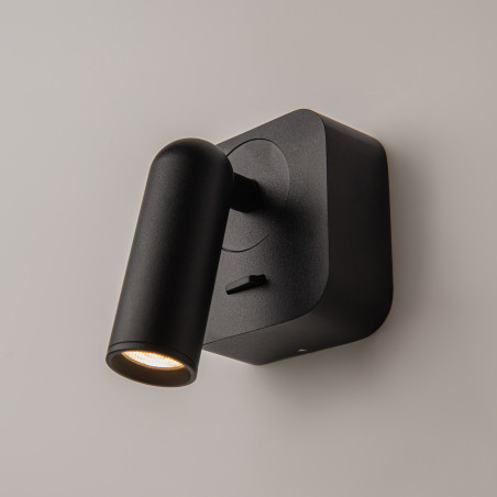 Kinkiet aluminiowy czarny C039WL-L3B3K z serii Mirax - Lampy Maytoni