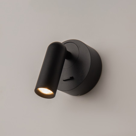 Kinkiet aluminiowy czarny C038WL-L3B3K z serii Mirax - Lampy Maytoni