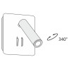 Kinkiet aluminiowy biały C175-WL-01-6W-W z serii Ios 176 - Lampy Maytoni