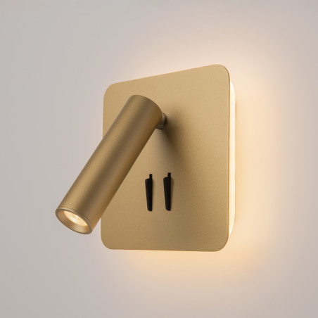 Kinkiet aluminiowy złoty matowy C175-WL-01-6W-MG z serii Ios 176 - Lampy Maytoni