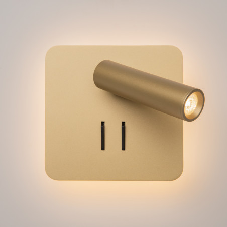 Kinkiet aluminiowy złoty matowy C175-WL-01-6W-MG z serii Ios 176 - Lampy Maytoni