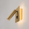 Kinkiet aluminiowy złoty matowy C175-WL-01-6W-MG z serii Ios 176 - Lampy Maytoni