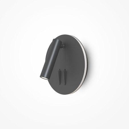 Kinkiet aluminiowy czarny C176-WL-01-6W-B z serii Ios 176 - Lampy Maytoni