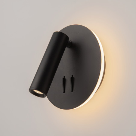 Kinkiet aluminiowy czarny C176-WL-01-6W-B z serii Ios 176 - Lampy Maytoni