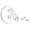 Kinkiet aluminiowy czarny C176-WL-01-6W-B z serii Ios 176 - Lampy Maytoni
