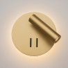 Kinkiet aluminiowy złoty matowy C176-WL-01-6W-MG z serii Ios 176 - Lampy Maytoni