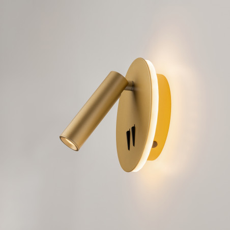 Kinkiet aluminiowy złoty matowy C176-WL-01-6W-MG z serii Ios 176 - Lampy Maytoni
