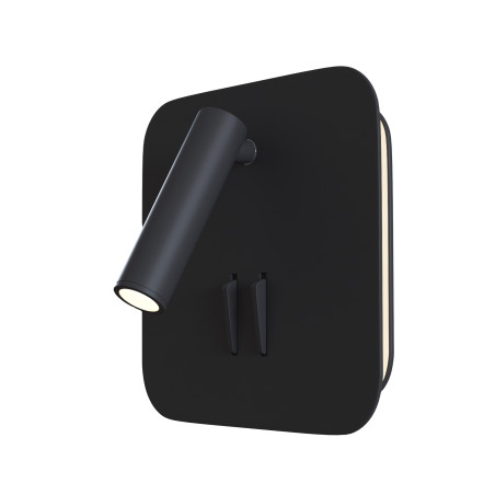 Kinkiet aluminiowy czarny C175-WL-01-6W-B z serii Ios 176 - Lampy Maytoni