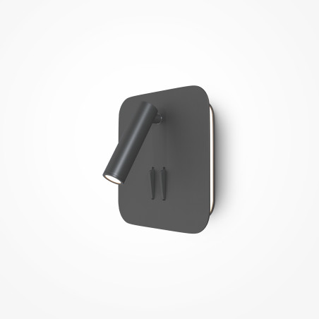 Kinkiet aluminiowy czarny C175-WL-01-6W-B z serii Ios 176 - Lampy Maytoni