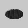 Element oprawy aluminiowy czarny HoneyComb-D50 z serii Focus LED - Lampy Maytoni