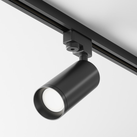 Oprawa szynowa aluminiowa czarna TR004-1-GU10-B z serii Focus - Lampy Maytoni