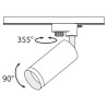 Oprawa szynowa aluminiowa czarna TR004-1-GU10-B z serii Focus - Lampy Maytoni