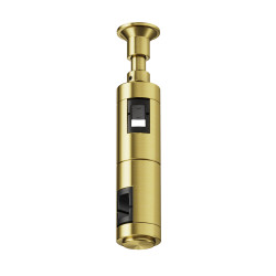 Element systemu szynowego aluminiowy mosiężny TRA155CW-D1-BS z serii Flarity - Lampy Maytoni
