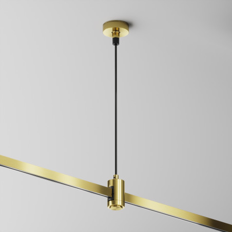Element systemu szynowego aluminiowy mosiężny TRA157SW-B1-BS z serii Flarity - Lampy Maytoni