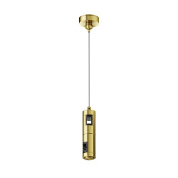 Element systemu szynowego aluminiowy mosiężny TRA157SW-D1-BS z serii Flarity - Lampy Maytoni