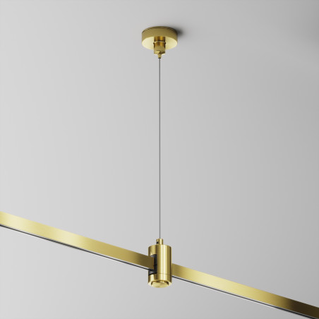 Akcesorium szynowe aluminiowe mosiężne TRA157SW-S1-BS z serii Flarity - Lampy Maytoni