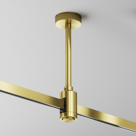 Akcesorium szynowe aluminiowe mosiężne TRA156C-SL1-BS z serii Flarity - Lampy Maytoni