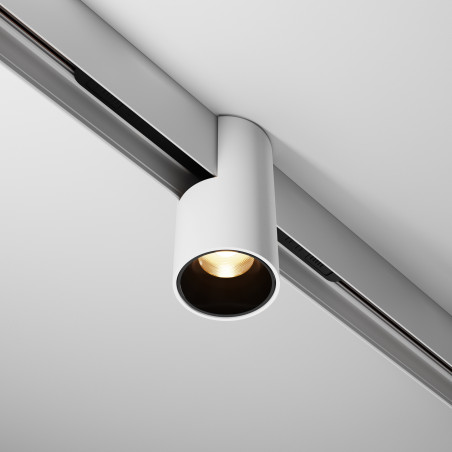 Oprawa szynowa aluminiowa czarna TR122-2-7W3K-W z serii Alfa - Lampy Maytoni