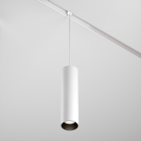 Oprawa szynowa wisząca aluminiowa biała TR041-2-12W4K-W z serii Focus LED - Lampy Maytoni
