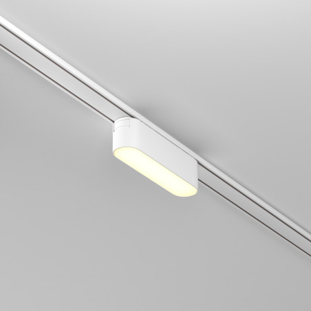 Oprawa szynowa aluminiowa biała TR080-1-6W3K-W z serii Basis - Lampy Maytoni