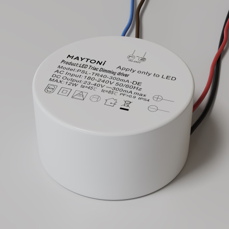 Zasilacz biały PSL-TR40-300mA-DE z serii Power supplies Triac - Lampy Maytoni