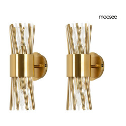 NOWOŚĆ MSE010100338.SET2 MOOSEE zestaw 2 lamp ściennych LORENZO    złoty  King Home