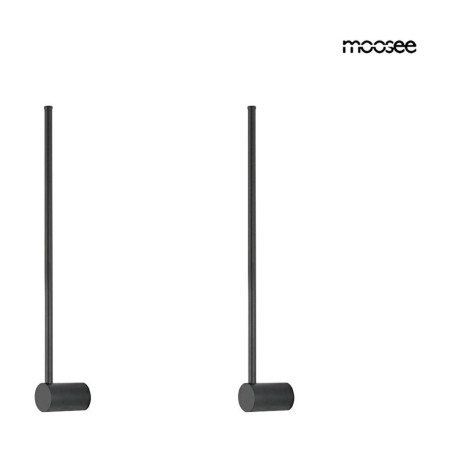NOWOŚĆ MSE010100243.SET2 MOOSEE zestaw 2 lamp ściennych OMBRE 60   czarny  King Home