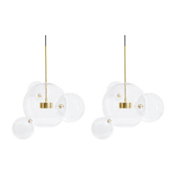 NOWOŚĆ MSE1501100544.SET2 MOOSEE zestaw 2 lamp wiszących CAPRI 4    złoty  King Home