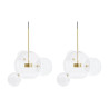 NOWOŚĆ MSE1501100544.SET2 MOOSEE zestaw 2 lamp wiszących CAPRI 4    złoty  King Home