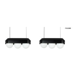 NOWOŚĆ MSE010100273.SET2 MOOSEE zestaw 2 lamp wiszących DROPS 3    czarny  King Home