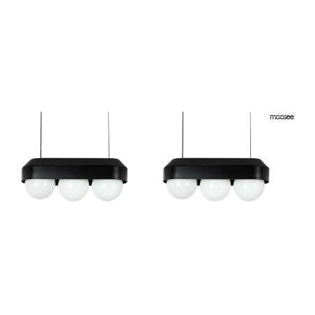 NOWOŚĆ MSE010100273.SET2 MOOSEE zestaw 2 lamp wiszących DROPS 3    czarny  King Home