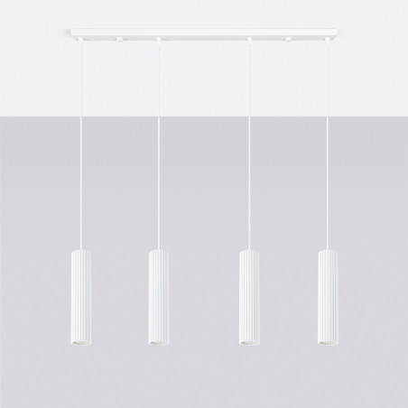 NOWOŚĆ Lampa wisząca KARBON 4L białySL.2001 Sollux