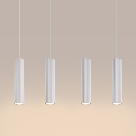 NOWOŚĆ Lampa wisząca KARBON 4L białySL.2001 Sollux
