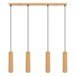 NOWOŚĆ Lampa wisząca KARBON 4L złotySL.2002 Sollux