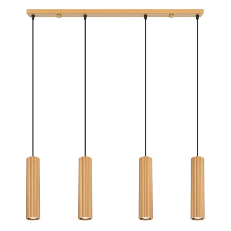 NOWOŚĆ Lampa wisząca KARBON 4L złotySL.2002 Sollux