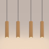 NOWOŚĆ Lampa wisząca KARBON 4L złotySL.2002 Sollux