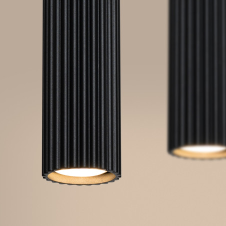 NOWOŚĆ Lampa wisząca KARBON 4L czarnySL.2003 Sollux