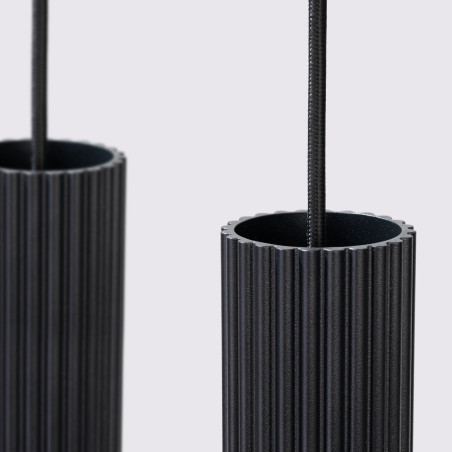 NOWOŚĆ Lampa wisząca KARBON 4L czarnySL.2003 Sollux