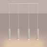 NOWOŚĆ Lampa wisząca KARBON 4L beżowySL.2004 Sollux