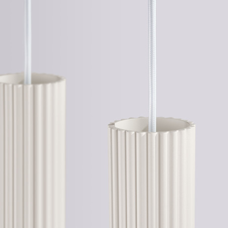 NOWOŚĆ Lampa wisząca KARBON 4L beżowySL.2004 Sollux