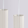 NOWOŚĆ Lampa wisząca KARBON 4L beżowySL.2004 Sollux