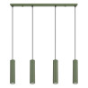 NOWOŚĆ Lampa wisząca KARBON 4L zielona oliwkaSL.2005 Sollux