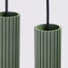 NOWOŚĆ Lampa wisząca KARBON 4L zielona oliwkaSL.2005 Sollux
