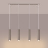 NOWOŚĆ Lampa wisząca KARBON 4L taupeSL.2007 Sollux