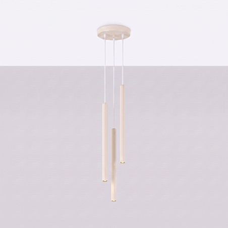 NOWOŚĆ Lampa wisząca ARCHE 3P beżowaSL.2035 Sollux
