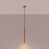 NOWOŚĆ Lampa wisząca ARCHE 1 ochra czerwonaSL.2039 Sollux